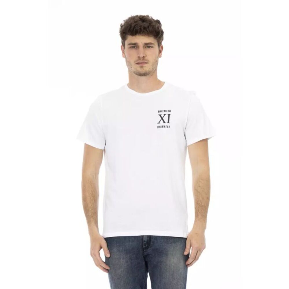 Bikkembergs White Cotton Men's T-Shirt